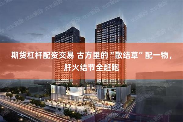 期货杠杆配资交易 古方里的“散结草”配一物，肝火结节全赶跑