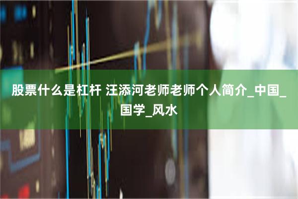 股票什么是杠杆 汪添河老师老师个人简介_中国_国学_风水